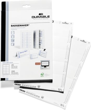 DURABLE Weiß 54 x 90 mm (145502)