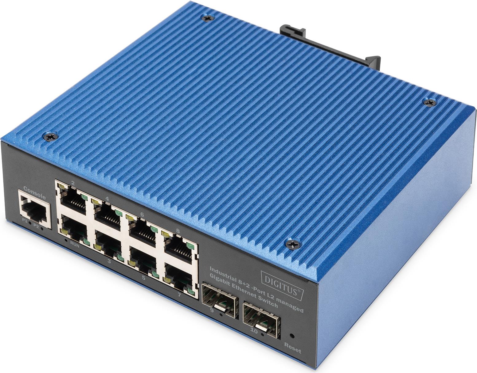 Digitus Industrial 8+2 -Port L2 managed Gigabit Ethernet Switch (DN-651156)