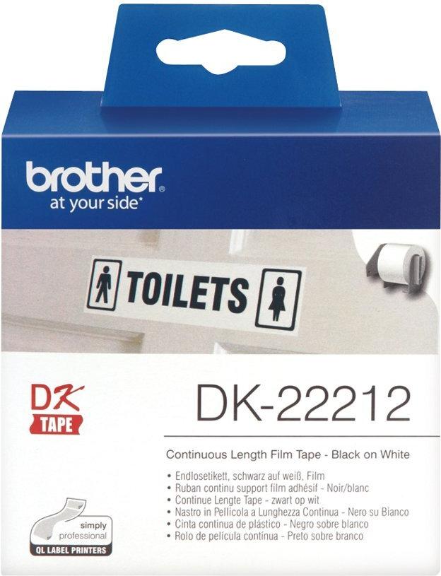 Brother DK-22212 Endlos-Etikettenrolle 62 mm x 15,2 m Weiß