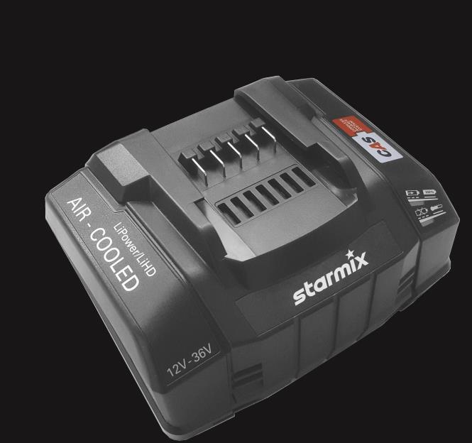 Starmix 448855 Akku-Schnell-Ladegerät ASC 145 (f.Akkus 12-36V) (448855)