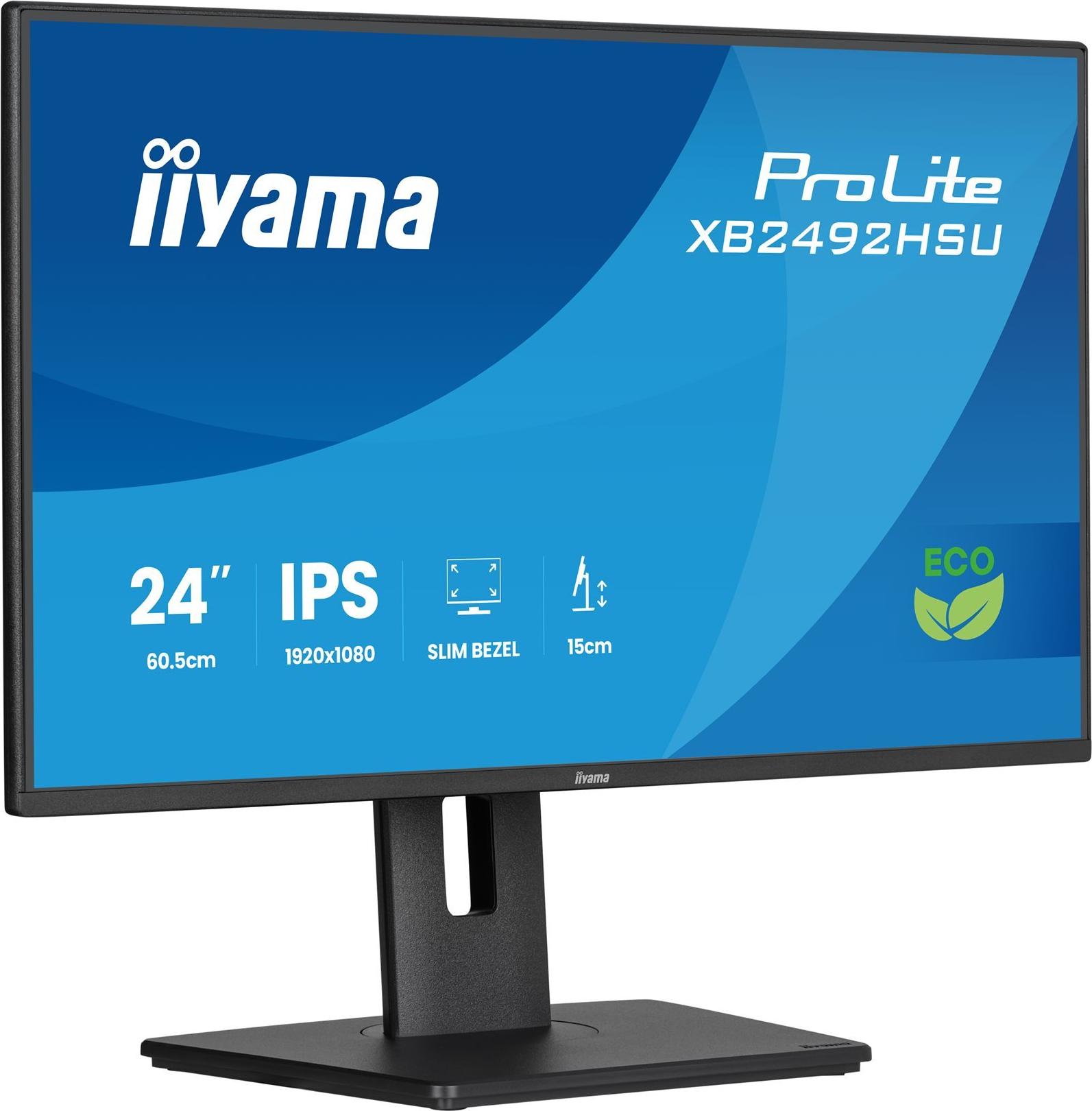 iiyama ProLite XB2492HSU-B1 24" IPS 120 Hz Full HD Monitor Schwarz