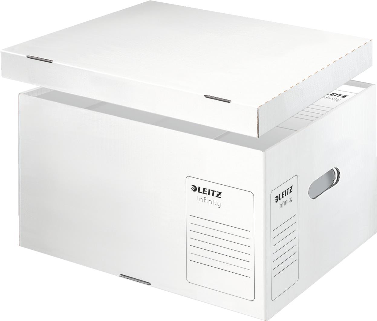 Esselte Leitz 10 Archivcontainer Infinity L weiß 42.0 x 35.0 26.5 cm (61040000)