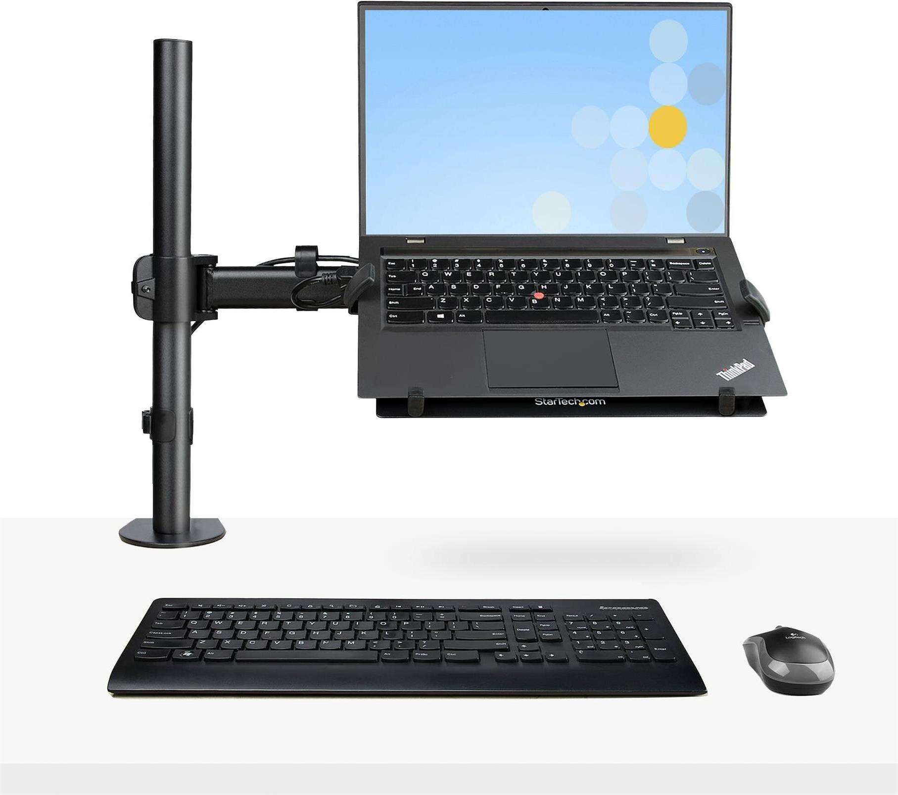 StarTech.com Monitor- und Laptophalterung mit Tischbefestigung Schwarz