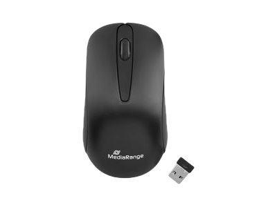 MediaRange MROS209 Kabellose Maus Optisch 1200 DPI 3 Tasten Schwarz