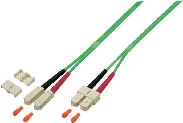 EFB-Elektronik Duplex Jumper SC-SC 50/125µ, OM5, LSZH, limettengrün, 3.0mm, 0,5m Hersteller: EFB Elektronik (O0318.0,5OM5)