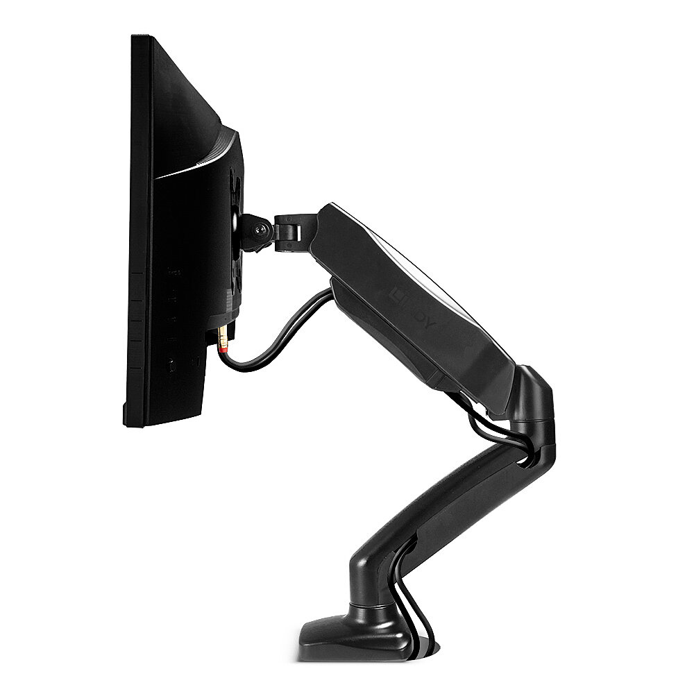 Lindy 40705 Gasfeder-Monitorarm Tischhalterung 27" Schwarz