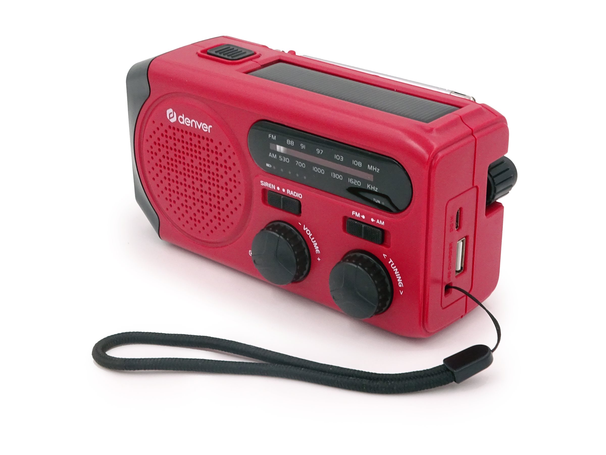 DENVER SCR-2010 Radio 2000 mAh Rot