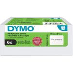 DYMO Etikettenrolle für Etikettendrucker weiß, 54,0 x 70,0 mm, 6 x 320 Etiketten (2234188)