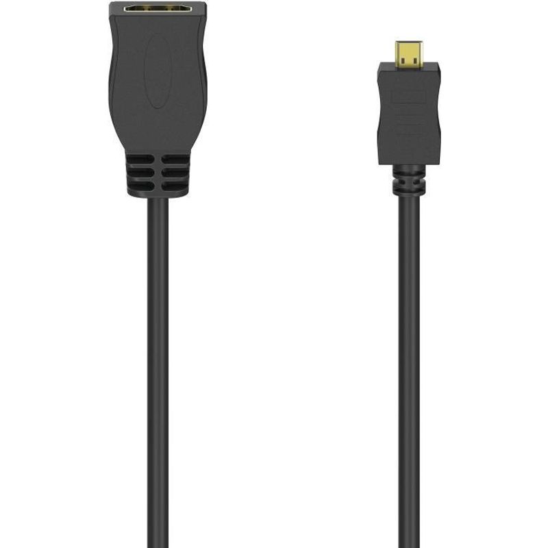 Hama Highspeed HDMI-Adapter mikro HDMI männlich bis HDMI weiblich 
