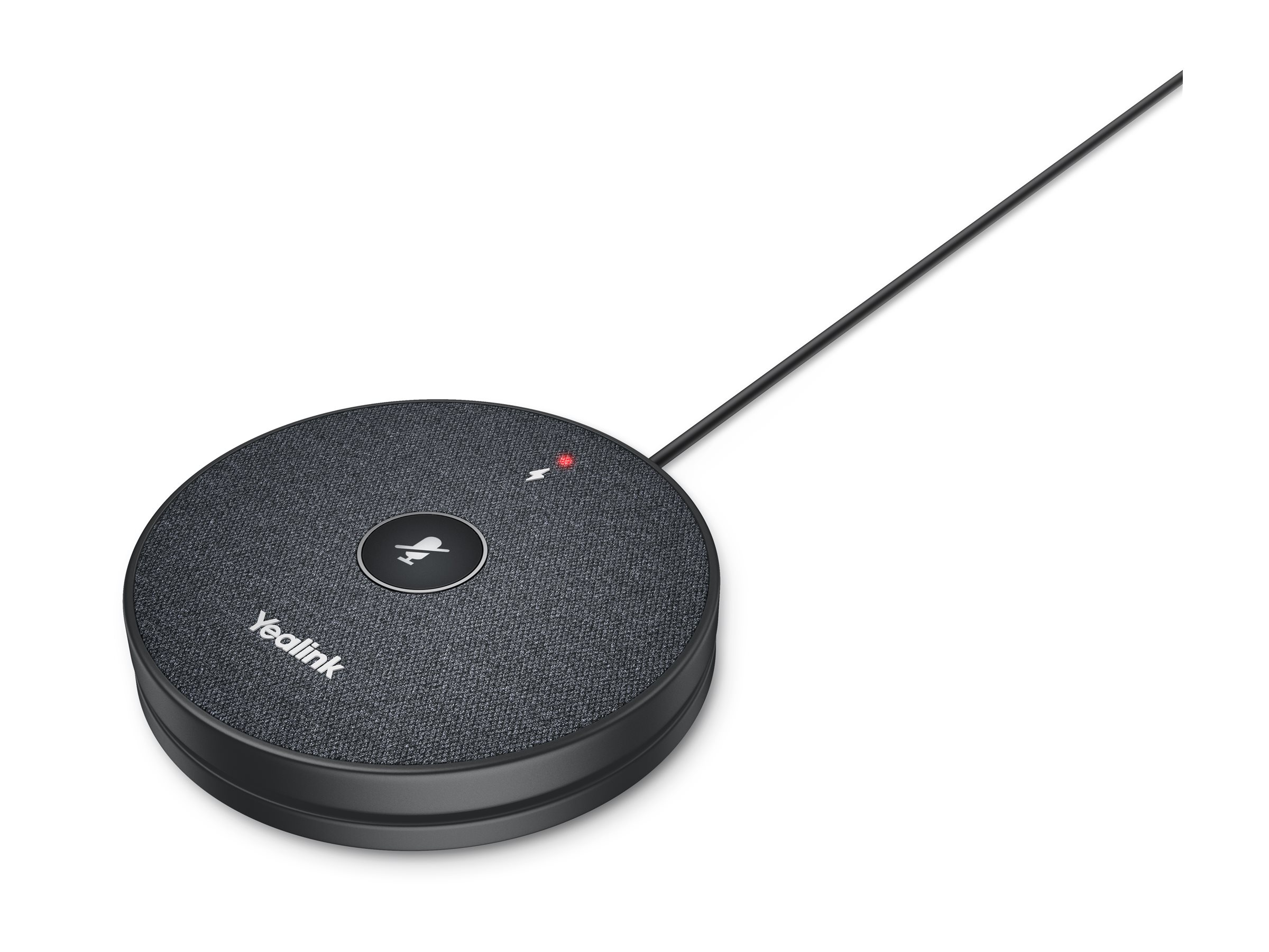 Yealink VCM36-W Kabelloses Konferenzmikrofon mit Ladestation und USB-C Schwarz, Grau