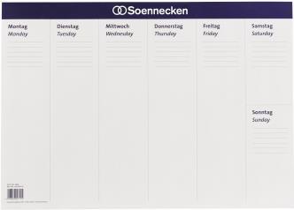 Soennecken Schreibunterlage 3666 58,9x41,9cm Papier 20Blatt weiß (3666)