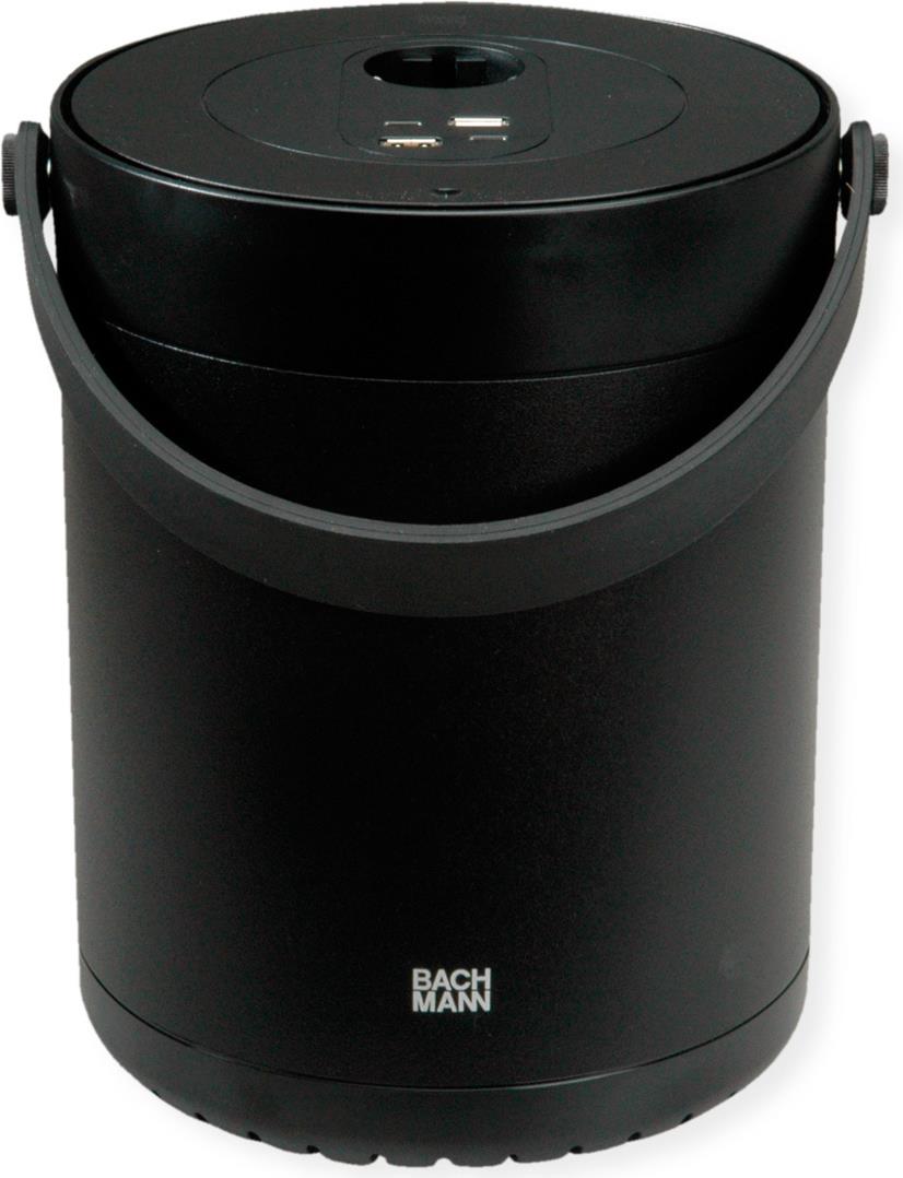 Bachmann MOV E 1xCEE7/3 2xUSB A/C schwarz (BM0010903)