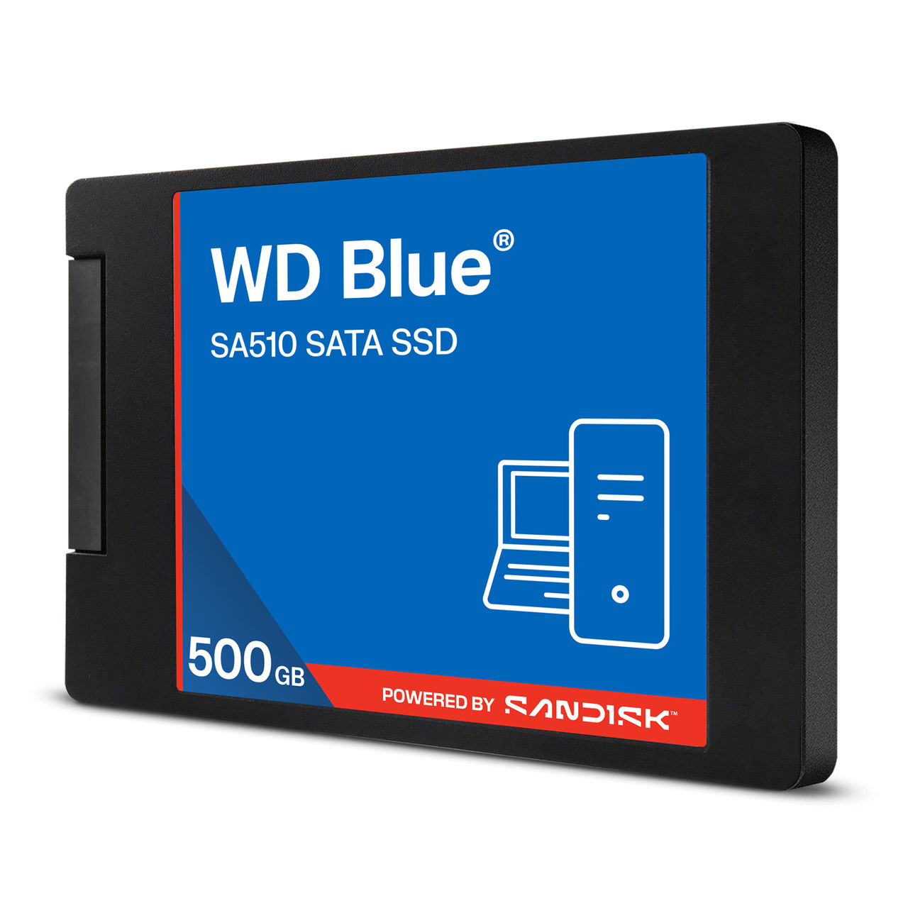 SanDisk WD Blue SA510 SATA SSD 2.5" 7mm 2TB - bis 560 MB/s Lesen 520 MB/s Schreiben