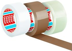 tesapack Verpackungsklebeband 4195, aus PP, 50 mm x 66 m lösungsmittelfreie Klebmasse, geräuscharmes Abrollen, - 1 Stück (04195-00004-04)