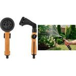 Bradas Gartenbrause CORK LINE, 8 Sprühfunktionen Wasserstrahl der Spritzdüse 8-fach verstellbar, Metall - 1 Stück (CORK-1040)