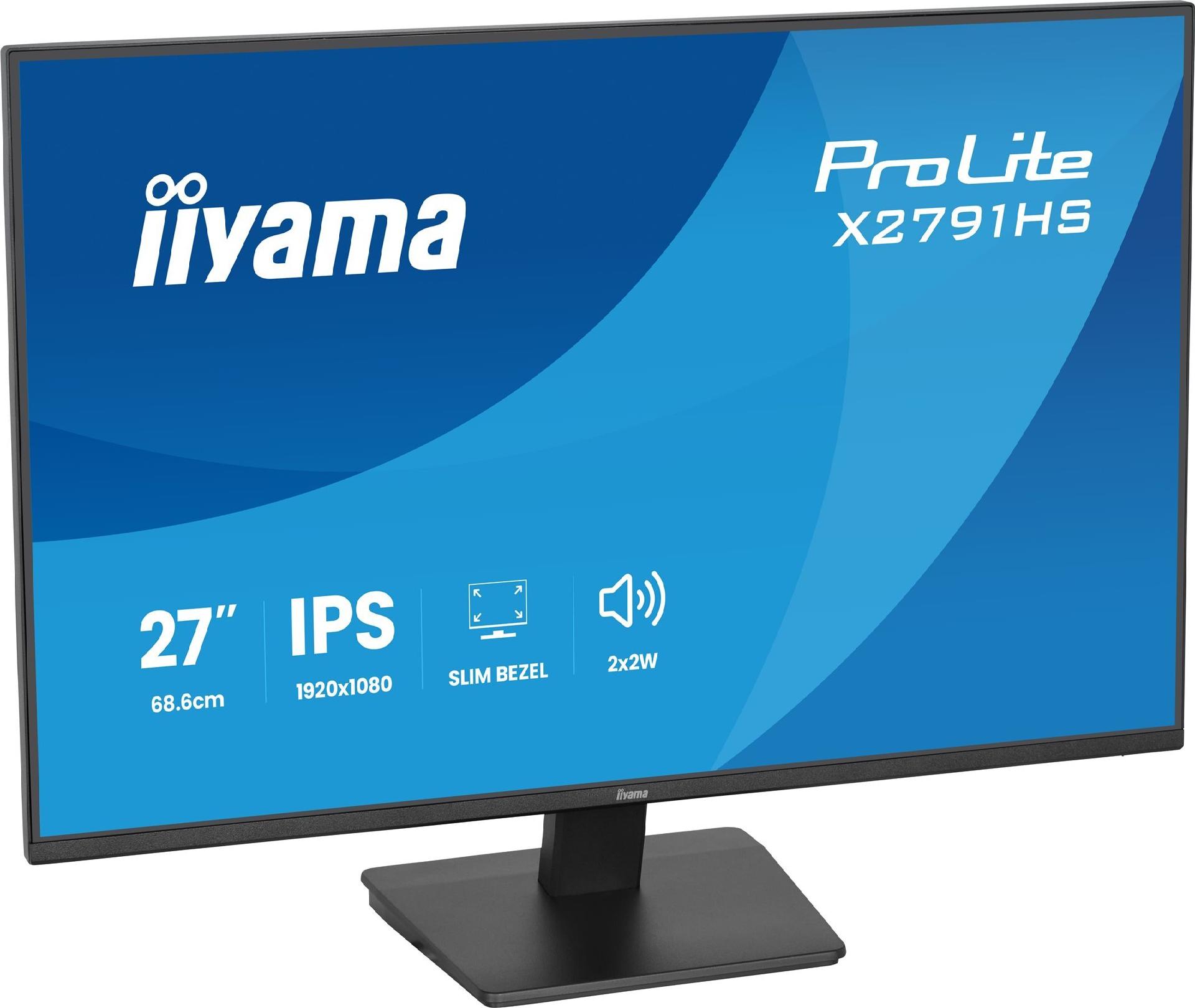iiyama ProLite X2791HS-B1 27" 1920 x 1080 IPS 120 Hz Schwarz