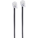 shiverpeaks BASIC-S Modular-Kabel, RJ11-RJ11 Stecker, 3.0 m Länge: 3.0 m, Farbe: schwarz, 4-adrig (BS70083)