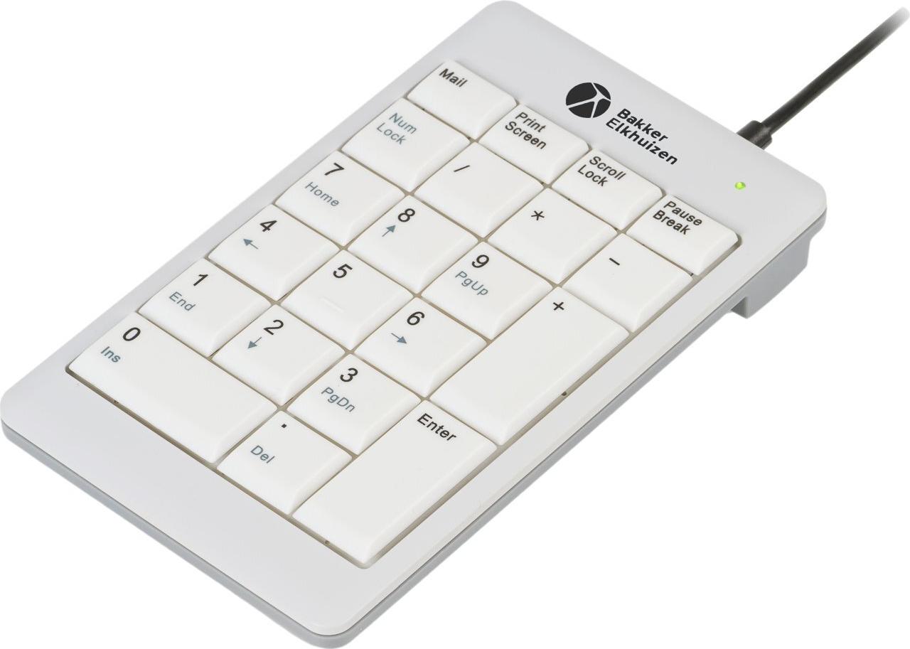 Bakker Elkhuizen UltraBoard 955 V2 Externer Ziffernblock 22 Tasten USB-C USB Dunkelgrau, Hellgrau