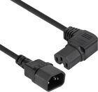 ACT Powercord C14 - C15 (angled right) IEC60320 black 1.2 m (AK5356)