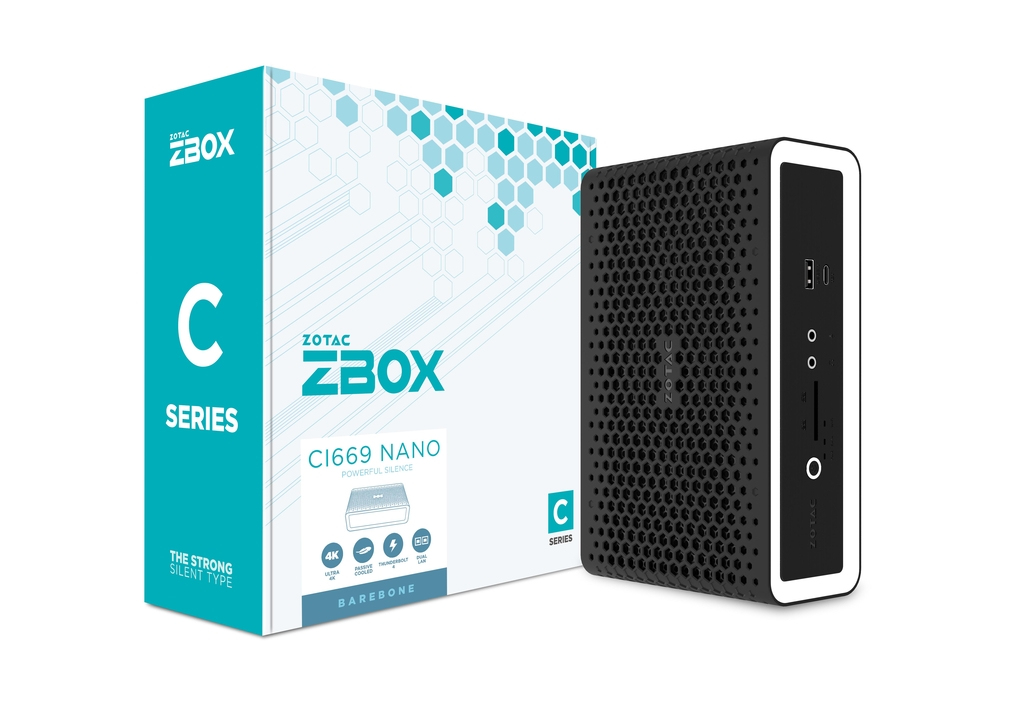 ZOTAC ZBOX C Series CI669 Mini-PC Intel Core i7-1355U 1.7 GHz Schwarz - Weiß