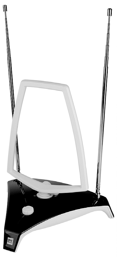 One for All SV 9360 DVB-T2 Zimmerantenne Schwarz, Weiß