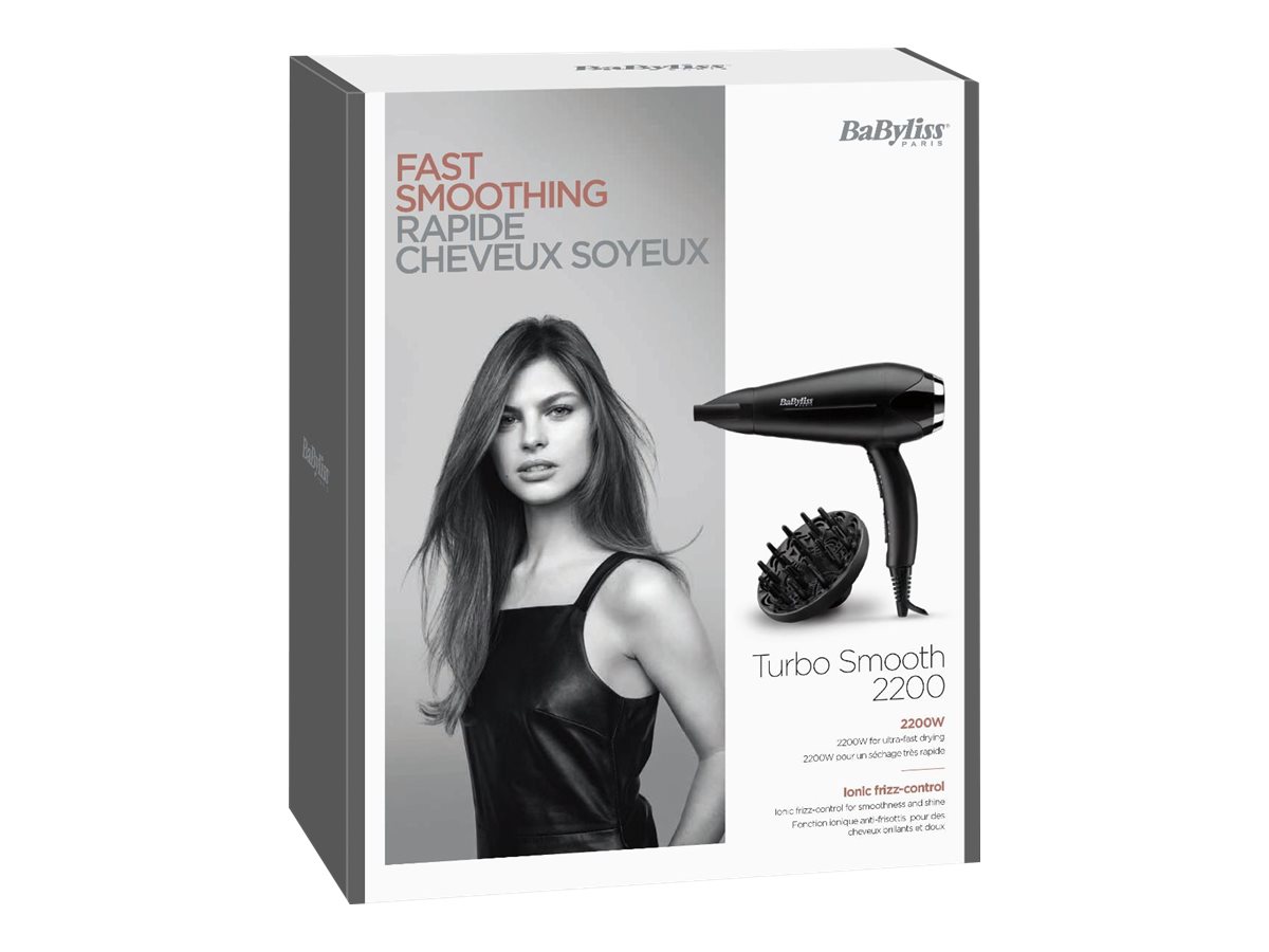 BaByliss D572DE Turbo Smooth 2200 2200 W Schwarz