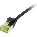 Patchkabel RJ45, CAT6A 500Mhz, 1,0m, schwarz, U/FTP, slimline rund d=3,8mm, TPE/LSZH(Superflex), AWG32, mitCat.7 Rohkabel, Synergy 21 (S217313V3)