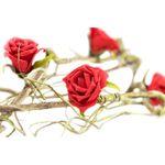 EUROPALMS Rosengirlande (EVA), künstlich, rot (82530583)