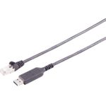 S/CONN maximum connectivity USB-A LAN Adapterkabel 1G, USB Typ A Stecker auf RJ45, PVC, schwarz, 1,5m (13-52155)