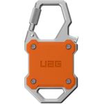 UAG Urban Armor Gear Monarch Case mit Karabiner & Schlüsselanhänger | Apple AirTag | orange/silber | 164004119733 (164004119733)