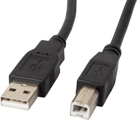 Lanberg CA-USBA-11CC-0010-BK USB Kabel 1 m 2.0 USB B Schwarz (CA-USBA-11CC-0010-BK)