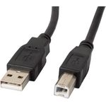 Lanberg CA-USBA-11CC-0010-BK USB Kabel 1 m 2.0 USB B Schwarz (CA-USBA-11CC-0010-BK)