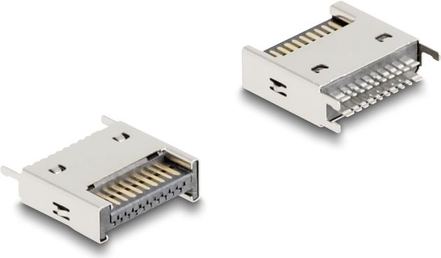 Delock USB 10 Gbps Typ-E Key A 20 Pin Stecker gerade zur SMT Lötmontage (67192)