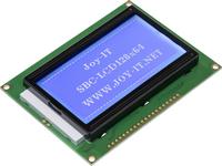 Joy-it LCD-Display Weiß Blau 128 x 64 Pixel (B x H x T) 93 x 70 x 12 mm (LCD128x64SPI)