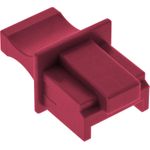 InLine® Staubschutz, für RJ45 Buchse, Farbe: rot 10er Blister (59942M)