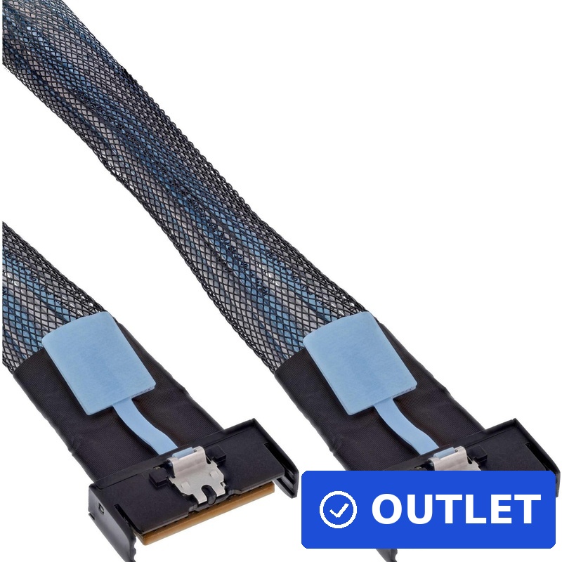 InLine MCIO Kabel x8 Stecker zu Stecker (27661B)