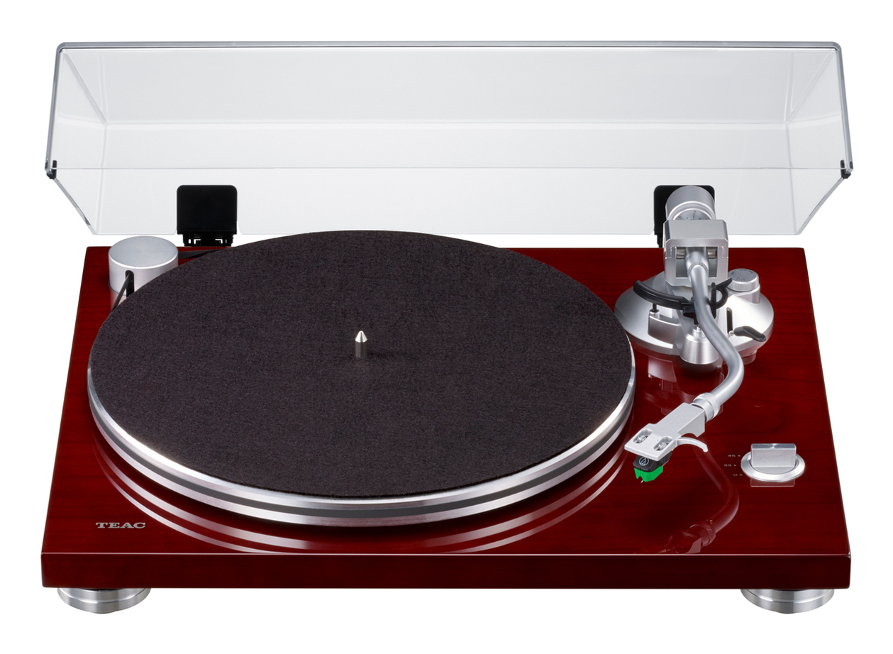TEAC TN-3B-SE Plattenspieler Riemenantrieb Manuell mit MM-Phono-EQ Kirschrot