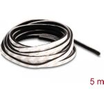 Delock Bürstenstreifen selbstklebend 5 mm - Länge 5 m schwarz (66892)