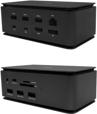 i-tec Metal USB4 Docking station Dual 4K HDMI DP + Power Delivery 80 W (USB4DUAL4KDOCKPD) (geöffnet)