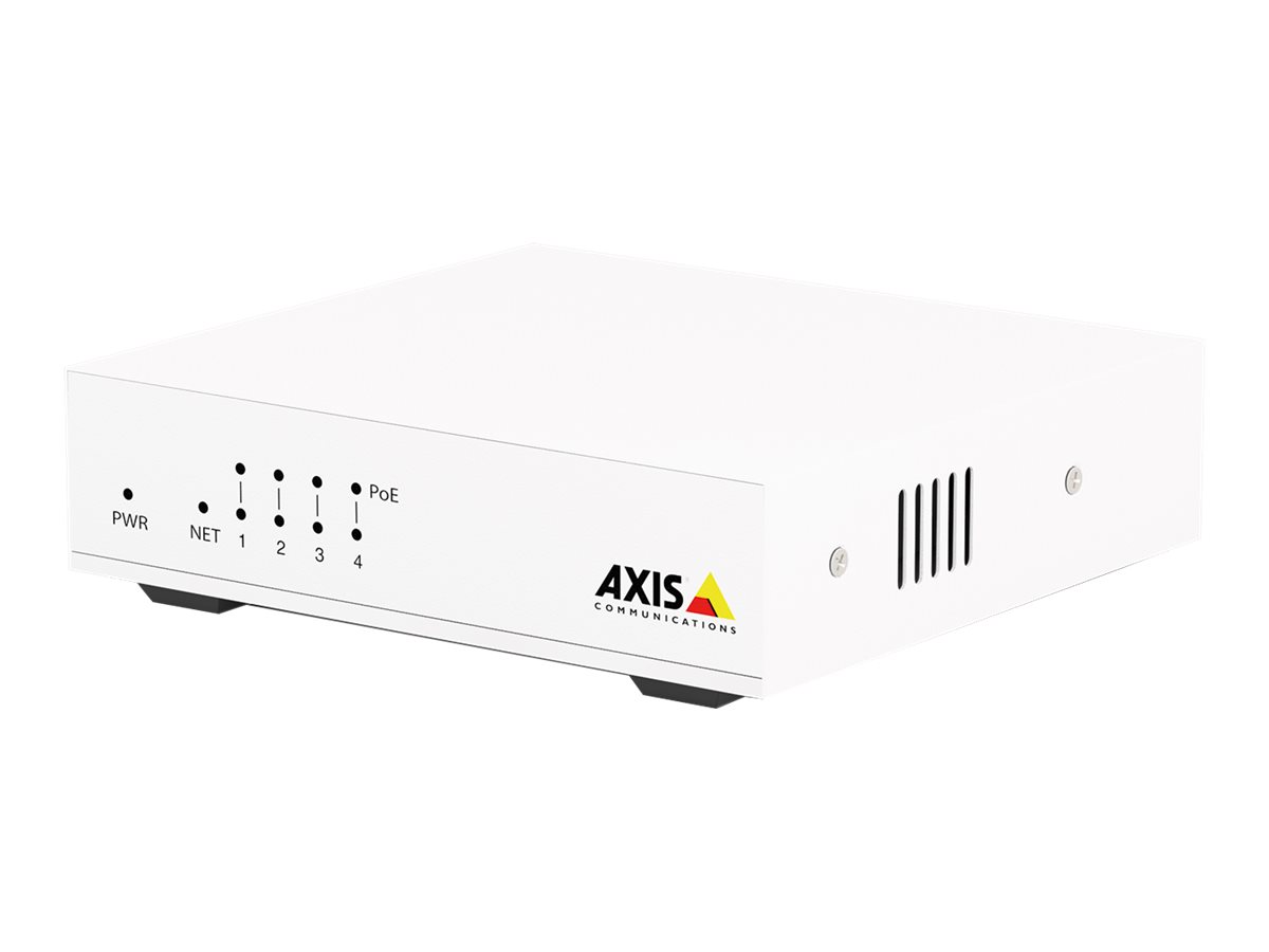 Axis D8004 Unmanaged PoE Switch 4-Port 10/100 Fast Ethernet PoE+ 60 W Weiß