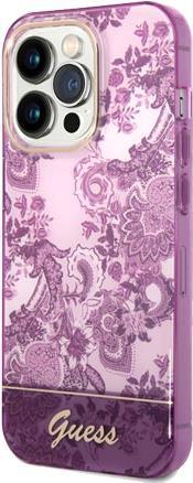 GUESS Hard Cover Porcelain Fuchsia, for iPhone 14 Pro Max, GUHCP14XHGPLHF (GUHCP14XHGPLHF)