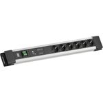 Bachmann CONNECTUS 6xCEE7/3 1xGVS-Plus 1xSchalter 2.0m CEE7/7 Grau (BM005924)