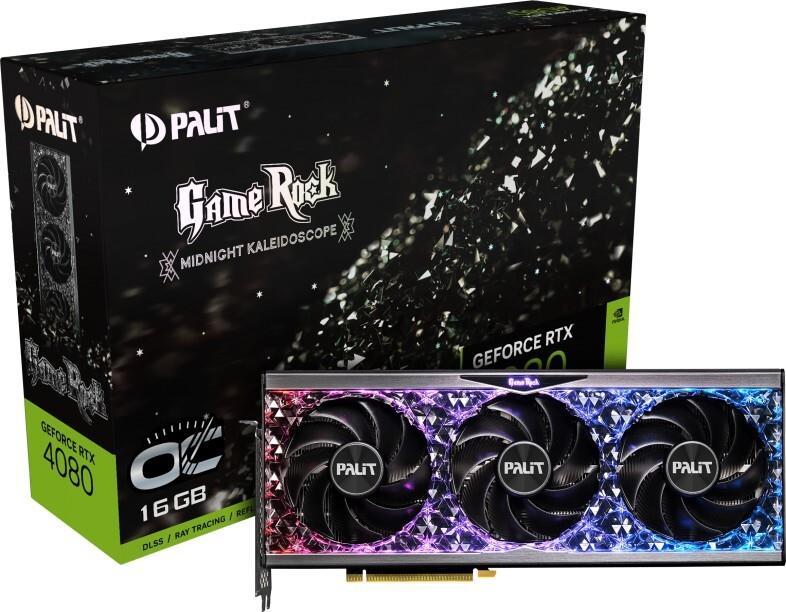 Palit GeForce RTX 4080 GameRock OC Edition Grafikkarten GeForce RTX 4080 16GB GDDR6X PCIe 4,0 HDMI, 3 x DisplayPort Schwarz (NED4080S19T2 1030G)  - Onlineshop JACOB Elektronik