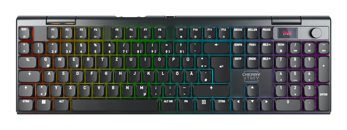 CHERRY XTRFY MX 10.1 - Mechanische Tastatur - Low-Profile - RGB - QWERTZ - Schwarz