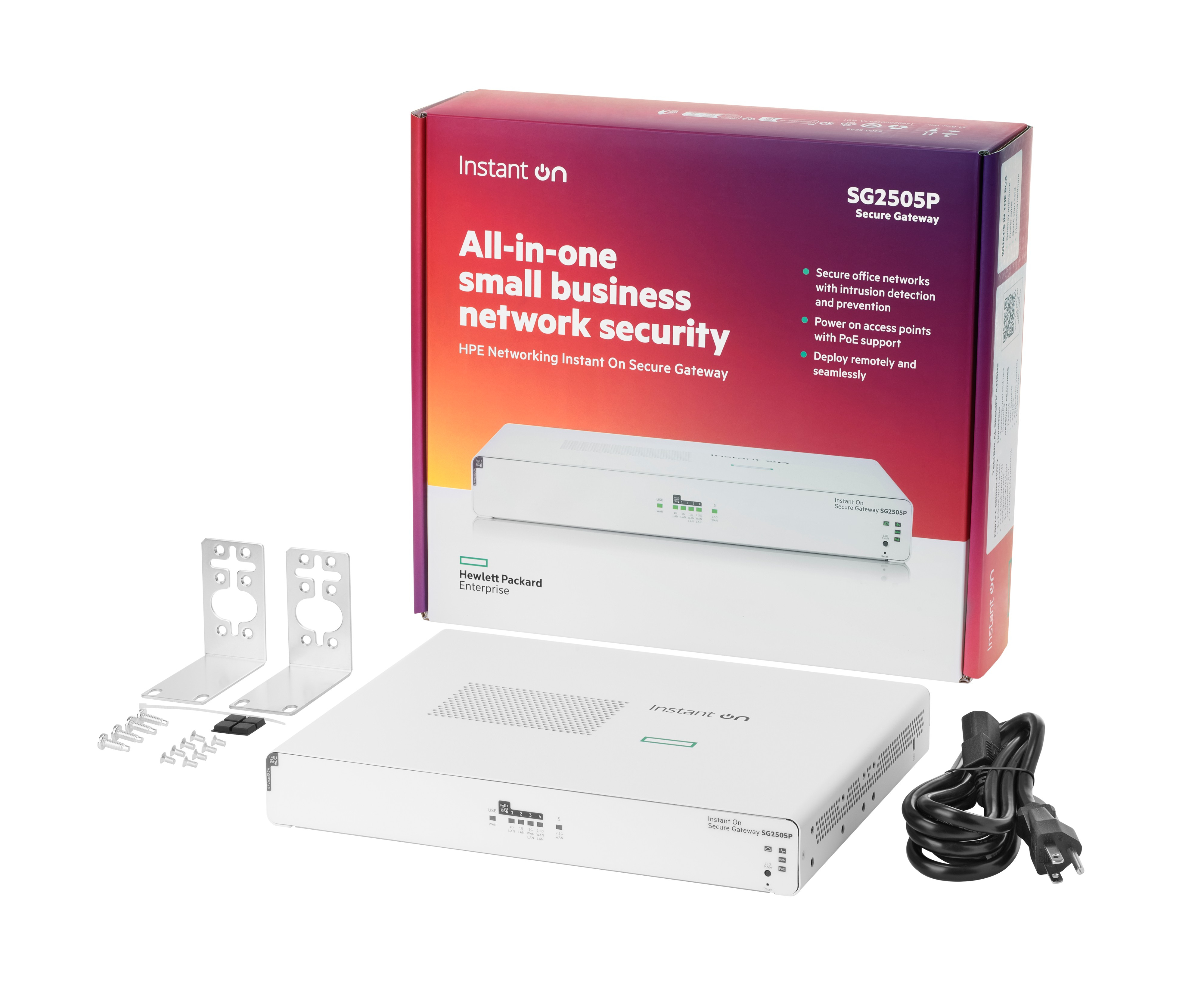 HPE Networking Instant On SG2505P Gateway 5 Ports 2.5GbE PoE+ Weiß