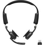 Shokz OpenMeet UC with USB-C adapter - Kabelloses Bluetooth Headset mit Knochenleitungstechnologie und USB-C Adapter. Ideal für Büros und Callcenter (C610-AC-BK-EU-000) (B-Ware)