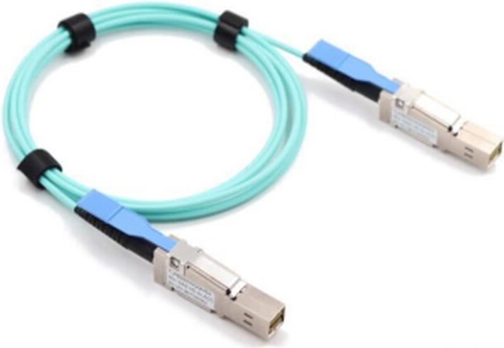 Kompatibles Fujitsu SAS-HD-AOC-5M BlueOptics Aktives Optisches Kabel (AOC), Mini-SAS HD (SFF-8644) auf Mini-SAS HD (SFF-8644), 12GB/s, 5 Meter, Markenfaser, rund 3.0mm Tube (SAS-HD-AOC-5M-FJ-BO)