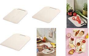 GastroMax Schneidebrett BIO, 350 x 250 mm, creme aus 80% biobasiertem Material, kombiniert Zuckerrohr mit - 1 Stück (133720)