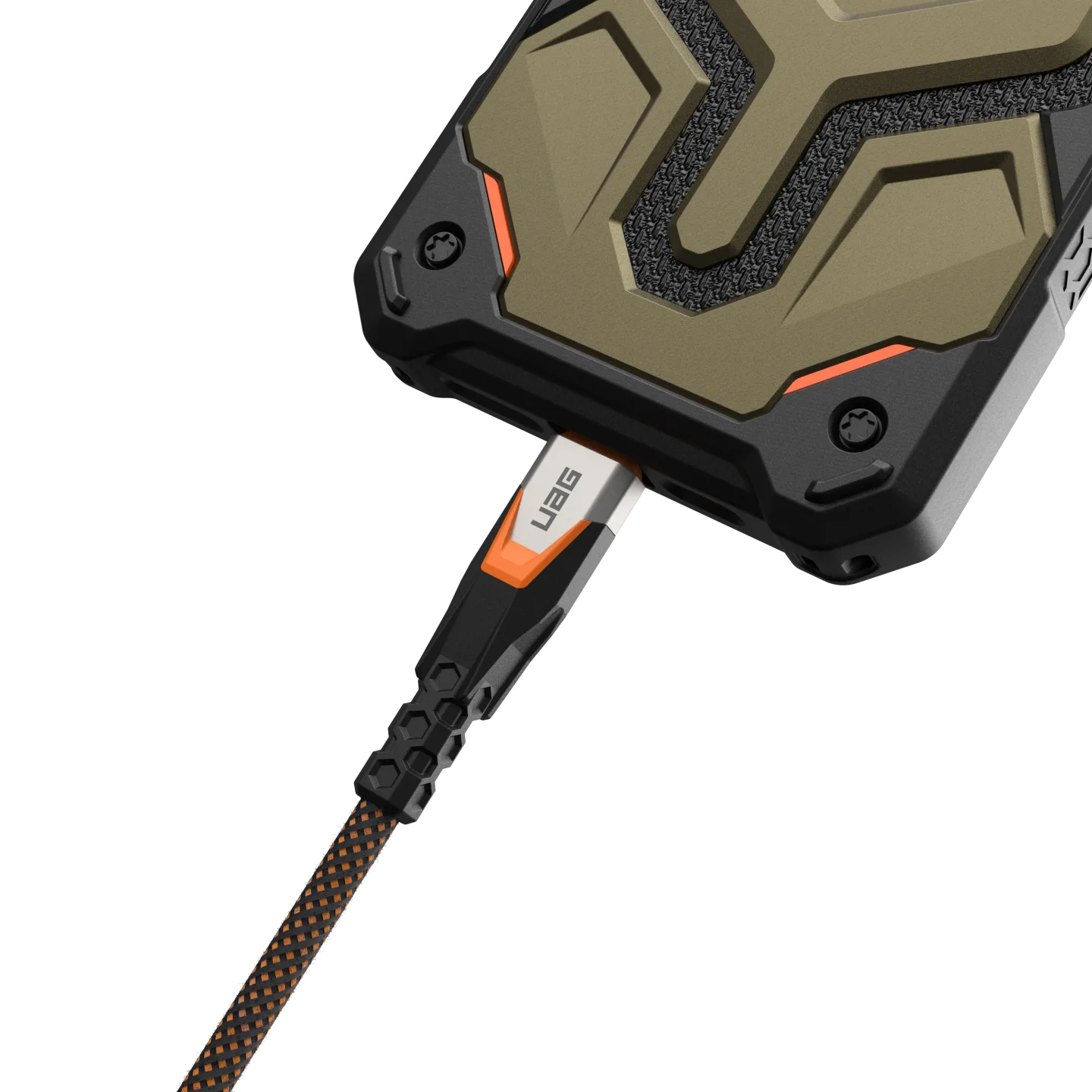 Urban Armor Gear UAG ULTRA Rugged USB-C Kabel 0,75 m USB 3.2 Gen 2x2 Schwarz, Orange