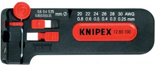 Knipex 12 80 100 SB Drahtabisolierer Geeignet für CU-Leiter 0.3 bis 1 mm